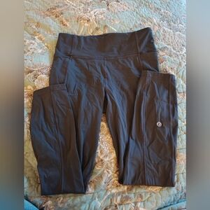 lululemon athletica Women's Leggings Dark Grey Sz 6